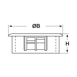 Prise SNAP-IN brillante Heyco 3138 GPT-875