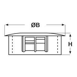 Bouchon daération Heyco SNAP-IN 2726 VP-1093