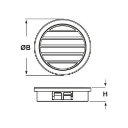 Tapones con rejilla Heyco 2596 LP-2.5