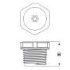 Bouchons filetés perforés Heyco 3567B TVP PG 9 NOIR