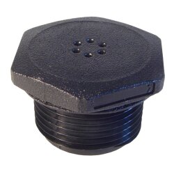 Heyco Gjengede perforerte plugger 3552B TVP NPT 3/8 SORT