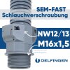Schlemmer 3805107 SEM-FAST DROIT M16X1,5/NW12/13