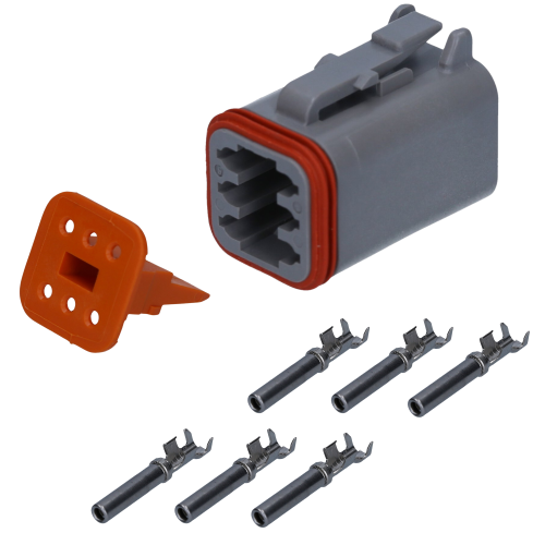 KALI-1206-S DEUTSCH DT 连接器插座套件 6 针
