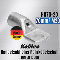 Kalitec HR70-20 Handelsüblicher Rohrkabelschuh...