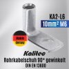 Kalitec KA2-L6 rörformad kabelsko 90° vinklad 10mm² M6