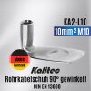 Kalitec KA2-L10 cosse de câble tubulaire coudée à 90° 10mm² M10