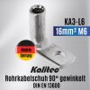 Kalitec KA3-L6 terminal de cable tubular 90° en ángulo 16mm² M6