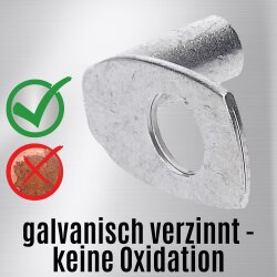 Kalitec KA3-L10 rúrkové káblové oko 90° uhlové 16mm² M10