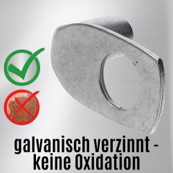 Terminal de cabo tubular Kalitec KA5-L12 90° angulado 25mm² M12