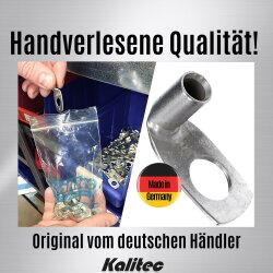 Terminal de cabo tubular Kalitec KA5-L12 90° angulado 25mm² M12