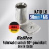 Kalitec KA10-L6 管状ケーブル ラグ 90° 角度 50mm² M6