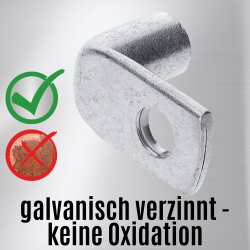 Kalitec KA10-L10 cosse de câble tubulaire coudée à 90° 50mm² M10