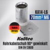 Kalitec KA14-L6 tubular cable lug 90Â° angled 70mmÂ² M6