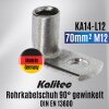 Kalitec KA14-L12 tubular cable lug 90Â° angled 70mmÂ² M12