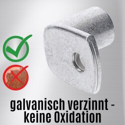 Kalitec KA19-L8 Rohrkabelschuh 90° gewinkelt 95mm² M8