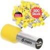 Kalitec AE03406GE Aderendhülsen isoliert 0,34mm² gelb 6mm lang / 500 Stück