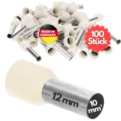 Kalitec AE1012EB Aderendhülsen isoliert 10mm²...