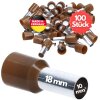 Kalitec AE1018BR Aderendhülsen isoliert 10mm² braun 18mm lang / 100 Stück