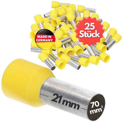 Kalitec AE7021GE ÐºÑ€Ð°Ð¹Ð½Ð¸ Ð²Ñ‚ÑƒÐ»ÐºÐ¸ Ð·Ð° Ð¿Ñ€Ð¾Ð²Ð¾Ð´Ð½Ð¸Ñ†Ð¸ Ð¸Ð·Ð¾Ð»Ð¸Ñ€Ð°Ð½Ð¸ 70 mmÂ² Ð¶ÑŠÐ»Ñ‚Ð¸ 21 mm Ð´ÑŠÐ»Ð³Ð¸ / 25 Ð±Ñ€Ð¾Ñ