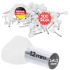 Kalitec AET0512WS Zwillingsaderendhülsen 2x0,5mm² weiß 12mm lang 500 Stück