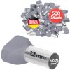 Kalitec AET07512GR Zwillingsaderendhülsen 2x0,75mm² grau 12mm lang 500 Stück