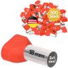 Mangas de extremidade de fio duplo Kalitec AET118RT 2x1,0mm² vermelho 18mm de comprimento 500 peças