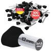 Kalitec AET1512SW Zwillingsaderendhülsen 2x1,5mm² schwarz 12mm lang 500 Stück