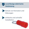 Kalitec RKSRM3.5 ring cable lug insulated 0.5-1.5mmÂ² M3.5 red