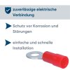 Kalitec RKSRM4 Ringkabelschuh 0,5-1,5mm² isoliert M4 rot