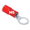 Kalitec RKSRM5 kruhové káblové oko izolované 0,5-1mm² M5 červená / RK05