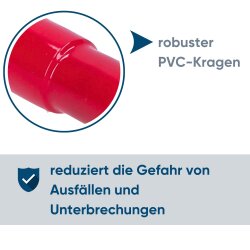 Kalitec RKSRM10 ringkabelschoen 0,5-1mm² geïsoleerd M10 rood