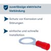 Kalitec RKSRM10 ringkabelschoen 0,5-1mm² geïsoleerd M10 rood