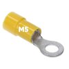 Kalitec RKSGM5 Ringkabelschuh 4-6mm² isoliert M5 gelb
