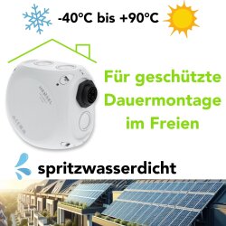 Scatola di connessione per centrale elettrica da balcone con giunto Wieland RST20i3 e terminali Wago