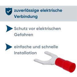 Καλώδιο πιρουνιού Kalitec GKSRU6 με μόνωση U6 κόκκινο / GK05