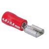 Kalitec FHR488 плоская розетка 4,8x0,8 красная 0,5-1,5 мм² частично изолированная / FH04
