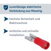 Kalitec FHR488 плоская розетка 4,8x0,8 красная 0,5-1,5 мм² частично изолированная / FH04
