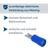 Kalitec FHB285 Flachsteckhülse 2,8x0,5 blau 1,5-2,5mm²  teilisoliert