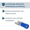 Kalitec FHB638 Flachsteckhülse 6,3x0,8 blau 1,5-2,5mm²  teilisoliert