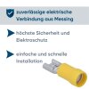 Kalitec FHG638 Flachsteckhülse 6,3x0,8 gelb 4-6mm²  teilisoliert