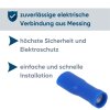 Kalitec FHVB488 Flachsteckhülse 4,8x0,8 blau 1,5-2,5mm² vollisoliert