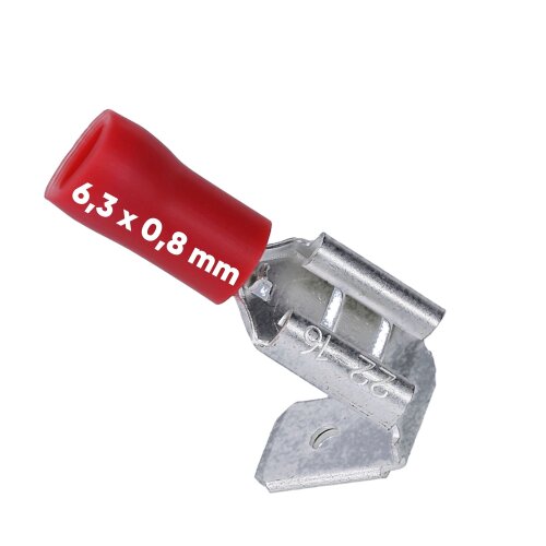 Kalitec FHAR638 带分支的刀片插座 6.3x0.8 红色 0.5-1mm² 部分绝缘