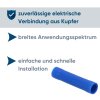 Kalitec SVB26 PVC izolēts sadursavienojums 1,5-2,5 mm² zils