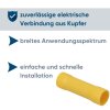 Kalitec SVG26 PVC Isolierte Stoßverbinder 4-6mm² gelb