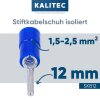 ÐšÐ°Ð±ÐµÐ»ÐµÐ½ Ð½Ð°ÐºÑ€Ð°Ð¹Ð½Ð¸Ðº Kalitec SKB12 Ð¸Ð·Ð¾Ð»Ð¸Ñ€Ð°Ð½ 12 Ð¼Ð¼ ÑÐ¸Ð½
