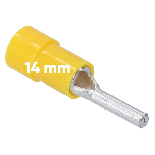 Kalitec SKG14 Stiftkabelschuh 4-6 mm² isoliert 14mm gelb