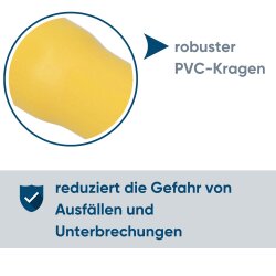 Kalitec RHVG5 Rundstecker Buchse 5mm gelb vollisoliert