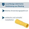 Kalitec RHVG5 Rundstecker Buchse 5mm gelb vollisoliert