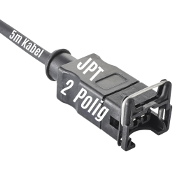 JPT Stecker 2 polig mit angespritztem 5 m PVC Kabel...