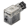 Conector de válvula GIB3YV90T21, Bf.B-Ind., 24V AC/DC, LED